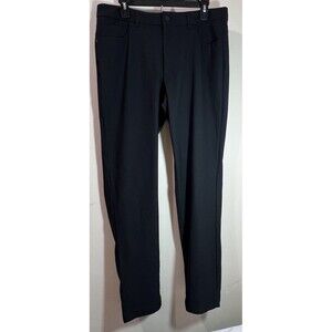 VRST Black Skinny Fit Stretch Commuter Athleisure Chino Pants Mens 35x32